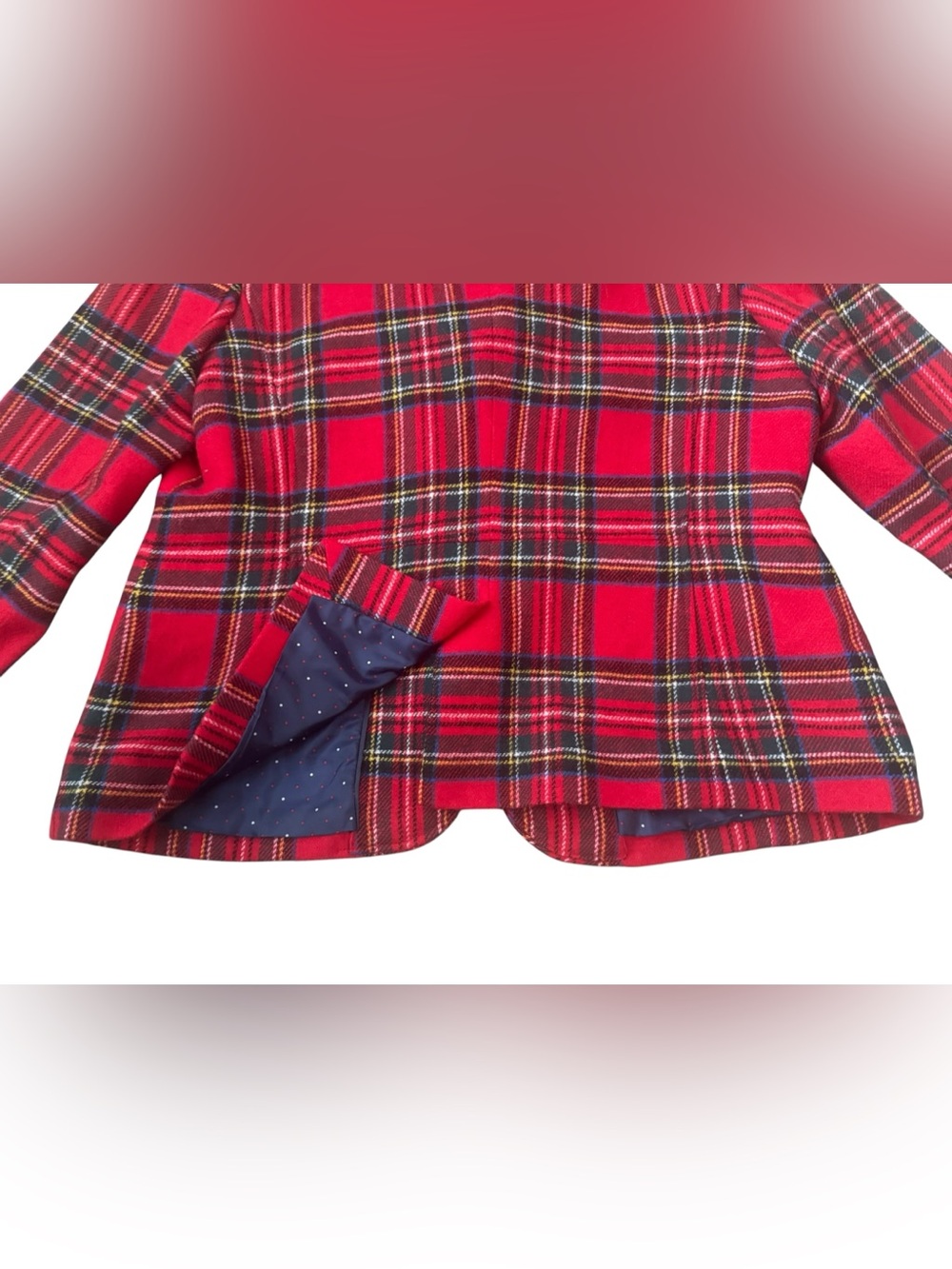 Talbots SHETLAND Wool-blend Plaid Blazer - Picture 9 of 15